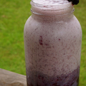 Frothy Blackberry Hemp Smoothie