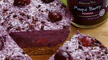 Maqui-Berry-Coconut-Lime Cashew Chz Cake