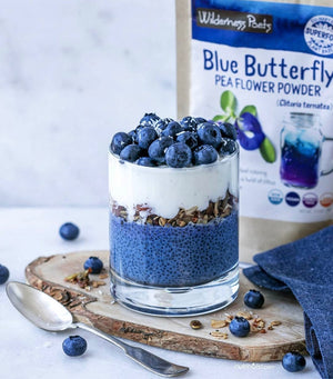 Blueberry Butterfly Pea Flower Parfait