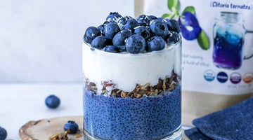 Blueberry Butterfly Pea Flower Parfait