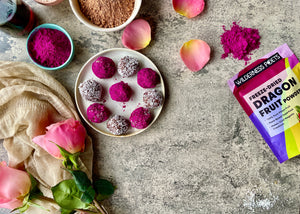 Raw Cashew-Cacao Dragon Fruit Truffles