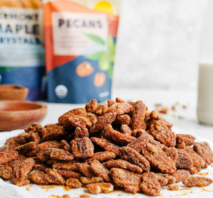 Maple Candied Pecans