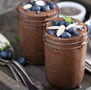 Cacao Chia Almond Pudding
