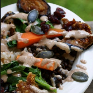 Magic Sauce-Smothered Eggplant Bowl