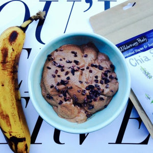 Instant Chocolate Banana Chia Almond Butter Pudding: Green Plate Club
