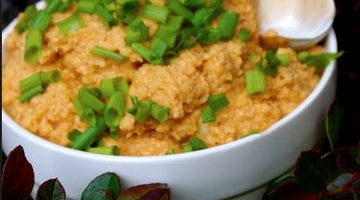 Raw Celery Root-Garlic Mashers