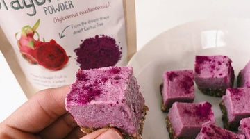 Strawberry-Dragonfruit Cheesecake Bites