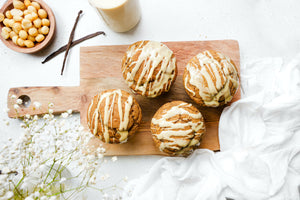 Gluten-Free Vanilla Macadamia Muffins