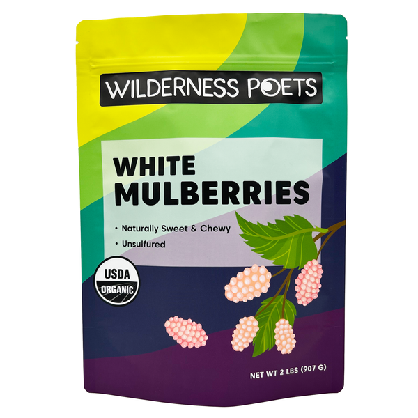 White Mulberries - Organic, Raw