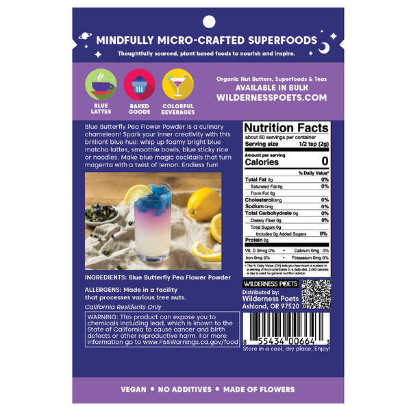 Blue Butterfly Pea Flower Powder - Blue Matcha