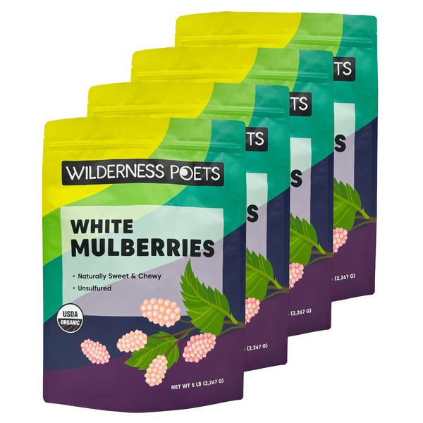 White Mulberries - Organic, Raw