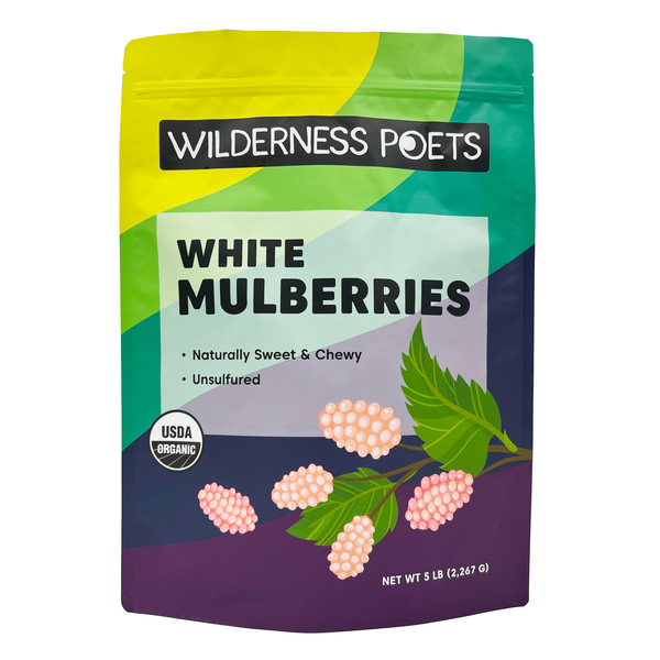 White Mulberries - Organic, Raw