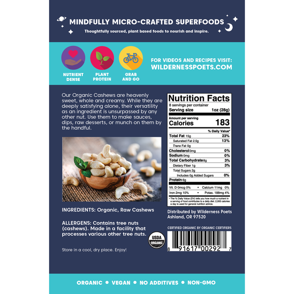 Jumbo Cashews - Organic