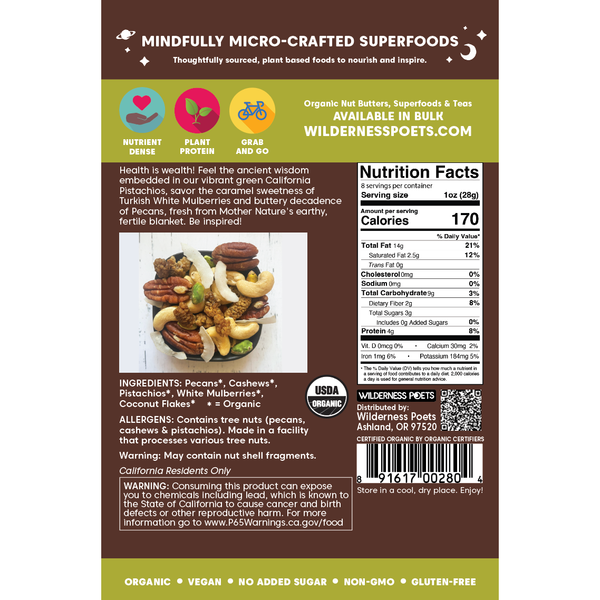 Delight Wild Mix - Organic, Superfood Trail Mix