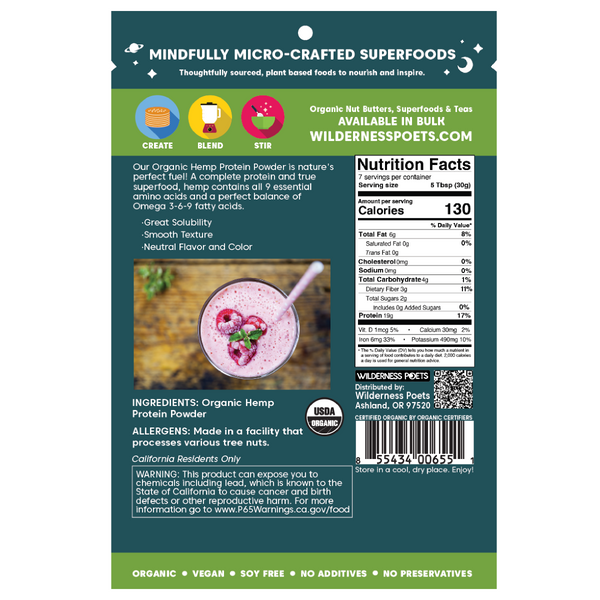 Hemp Protein Powder – Organic