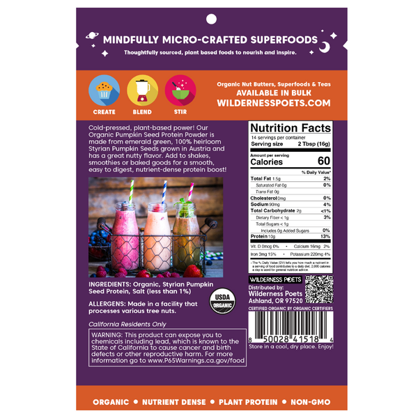 Pumpkin Seed Protein Powder - Organic, Austria-Grown