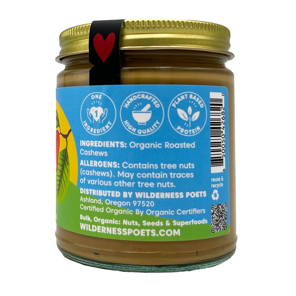 Cashew Butter - Roasted, Organic