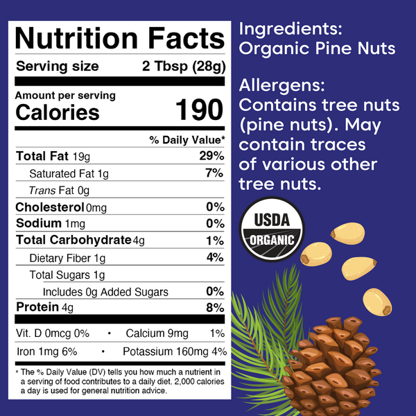 Pine Nut Butter - Organic, Raw