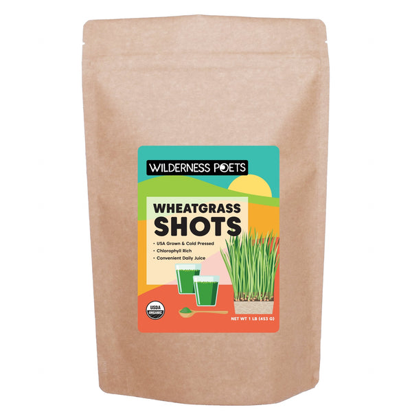 Wheatgrass Shots - Juice Powder - Organic, USA-Grown