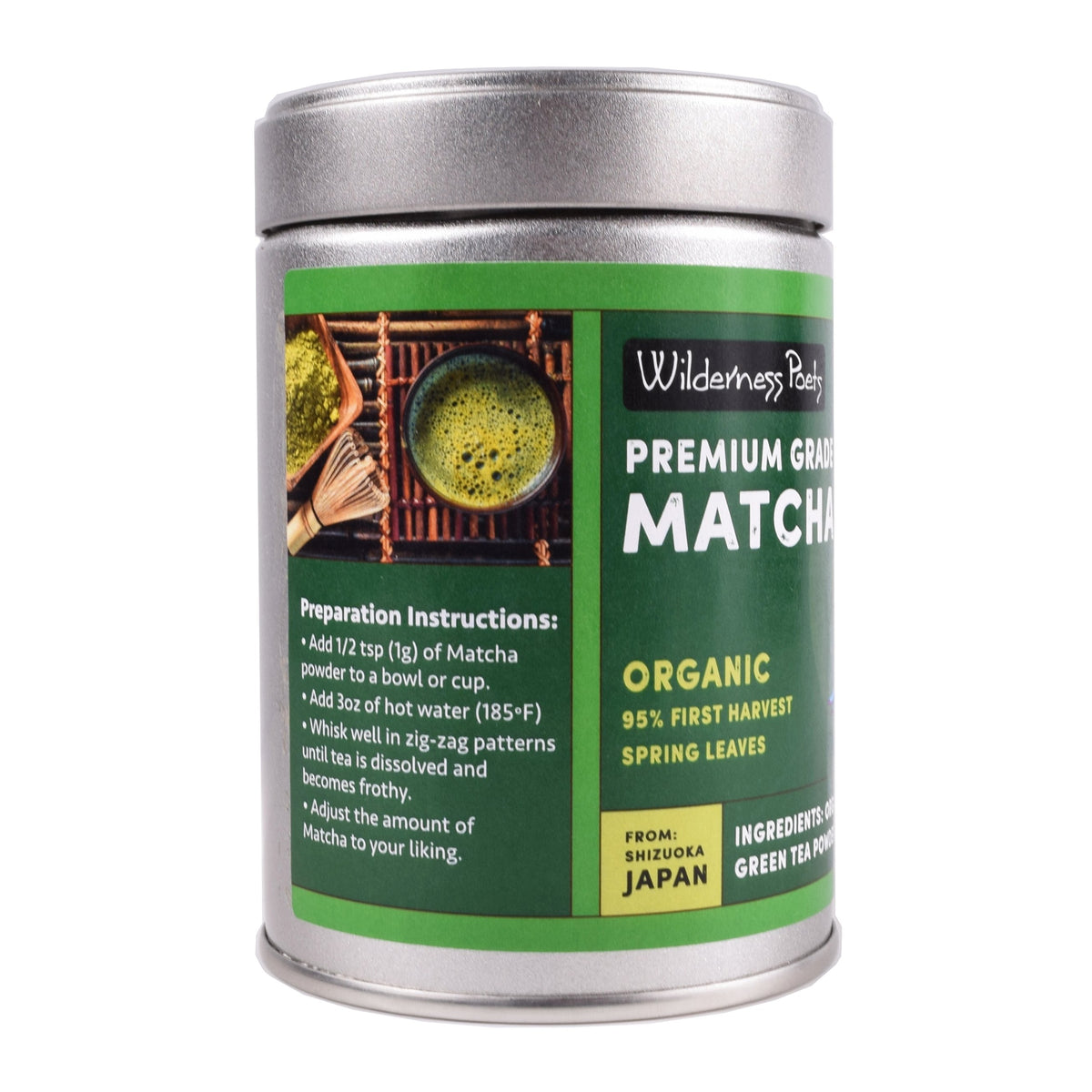 Ceremonial Grade Matcha Green Tea Powder - Wilderness Poets