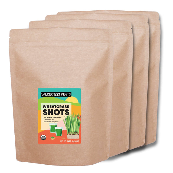 Wheatgrass Shots - Juice Powder - Organic, USA-Grown