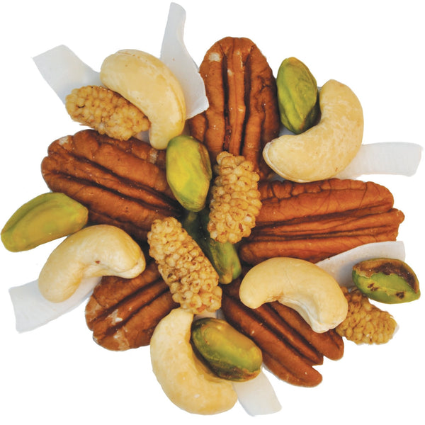 of Wild Mix "DELIGHT" Mulberry, Pistachio, Pecan, Cashew, Coconut Flake sold by Wilderness Poets - 5