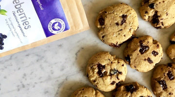 Salted Blueberry Cacao Cookies