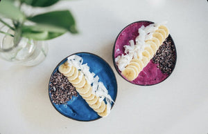 🌴Pink and Blue Tropical Smoothie Bowls🌴
