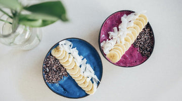 🌴Pink and Blue Tropical Smoothie Bowls🌴