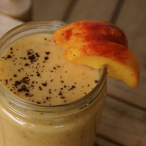 Vanilla Peach Coconut Dream Smoothie: 4 ingredients!