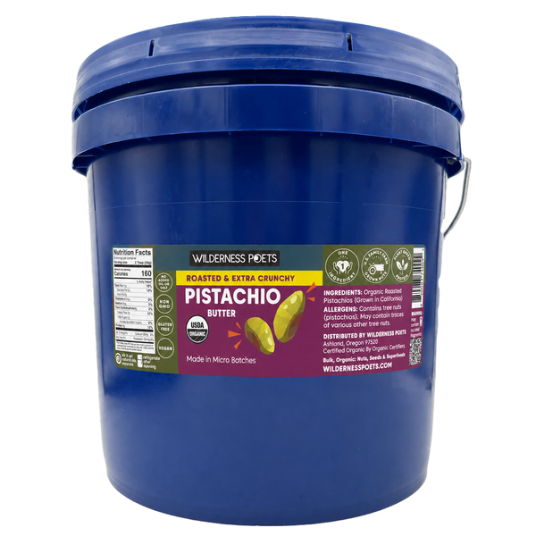 Pistachio Nut Butter - Organic, Roasted, Extra Crunchy