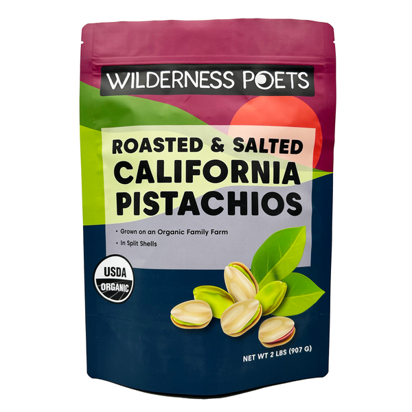 Pistachios - In-Shell, Organic, Roasted with Sea Salt