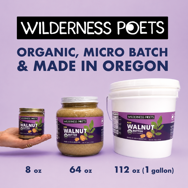 Walnut Butter with Cashews - Organic, Chandler Variety, California-Grown