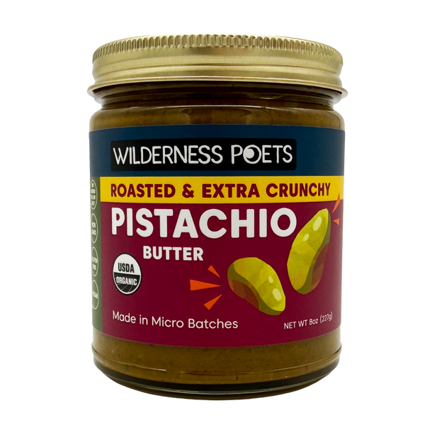Pistachio Nut Butter - Organic, Roasted, Extra Crunchy