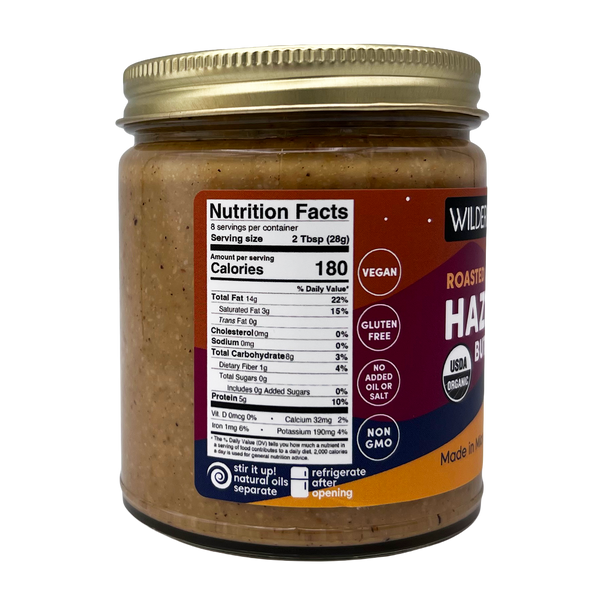Hazelnut Butter - Roasted & Organic