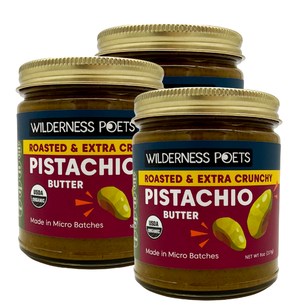 Pistachio Nut Butter - Organic, Roasted, Extra Crunchy