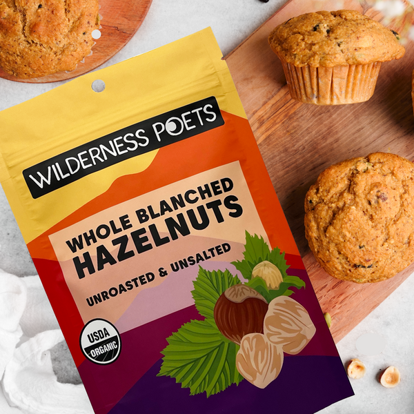 Hazelnuts - Blanched, Organic