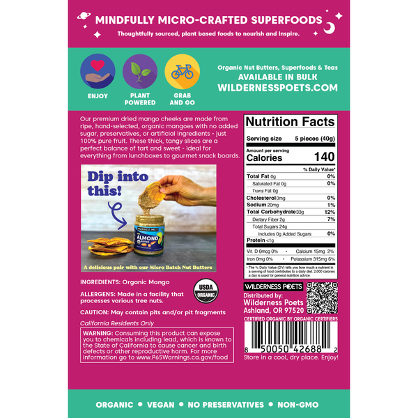 Mango Cheeks - Organic, Dried