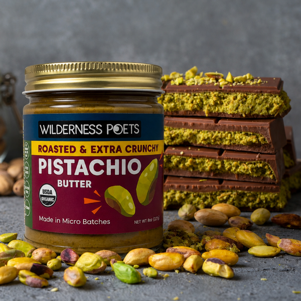 Pistachio Nut Butter - Organic, Roasted, Extra Crunchy