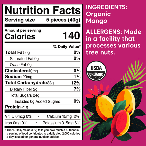 Mango Cheeks - Organic, Dried
