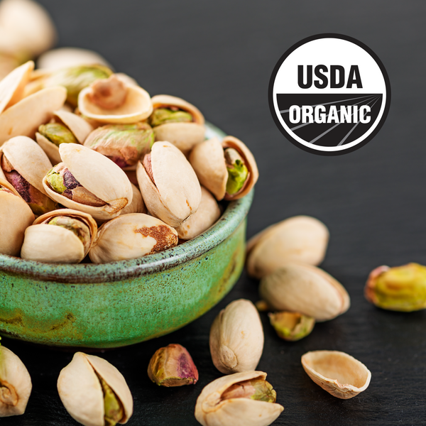 Pistachios - In-Shell, Organic, Roasted with Sea Salt