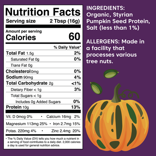 Pumpkin Seed Protein Powder - Organic, Austria-Grown