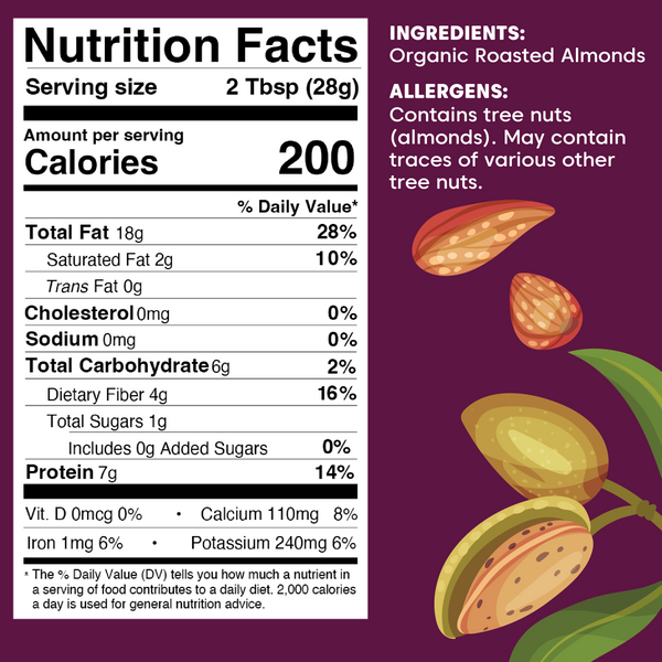 Roasted Almond Butter - Organic