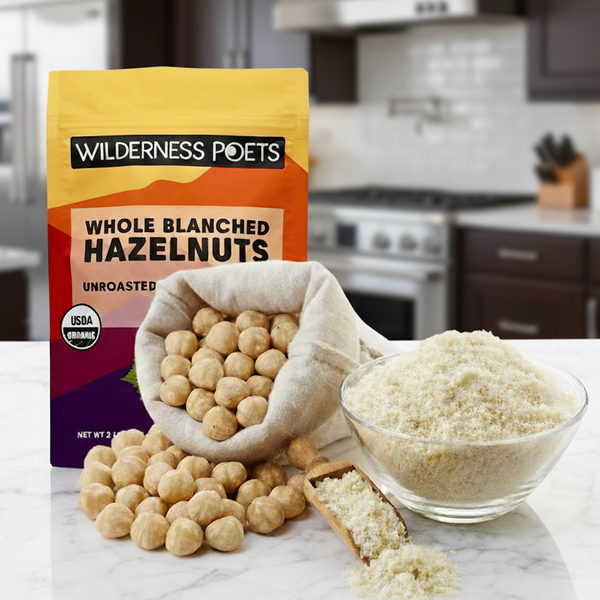 Hazelnuts - Blanched, Organic