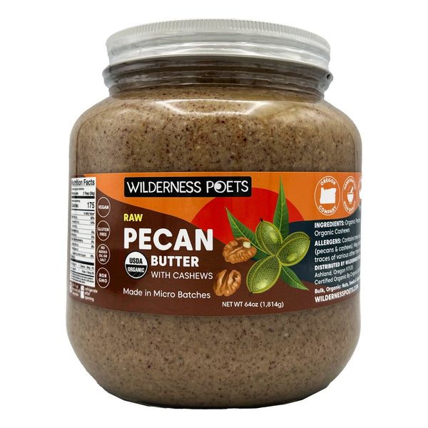 Pecan Butter with Cashews - Organic, Raw