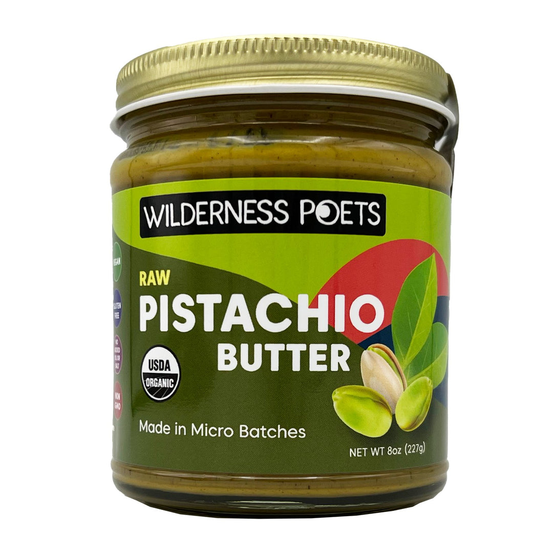 Wilderness Poets Pistachio Butter Organic & Raw Multiple Sizes