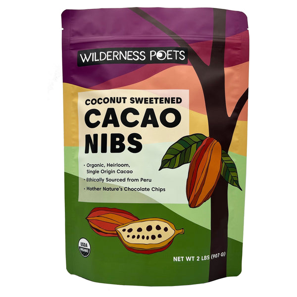 Coconut-Sweetened Cacao Nibs - Organic, Raw