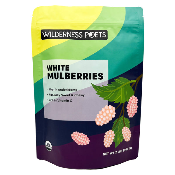 White Mulberries - Organic, Raw