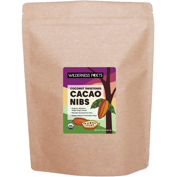 Coconut-Sweetened Cacao Nibs - Organic, Raw