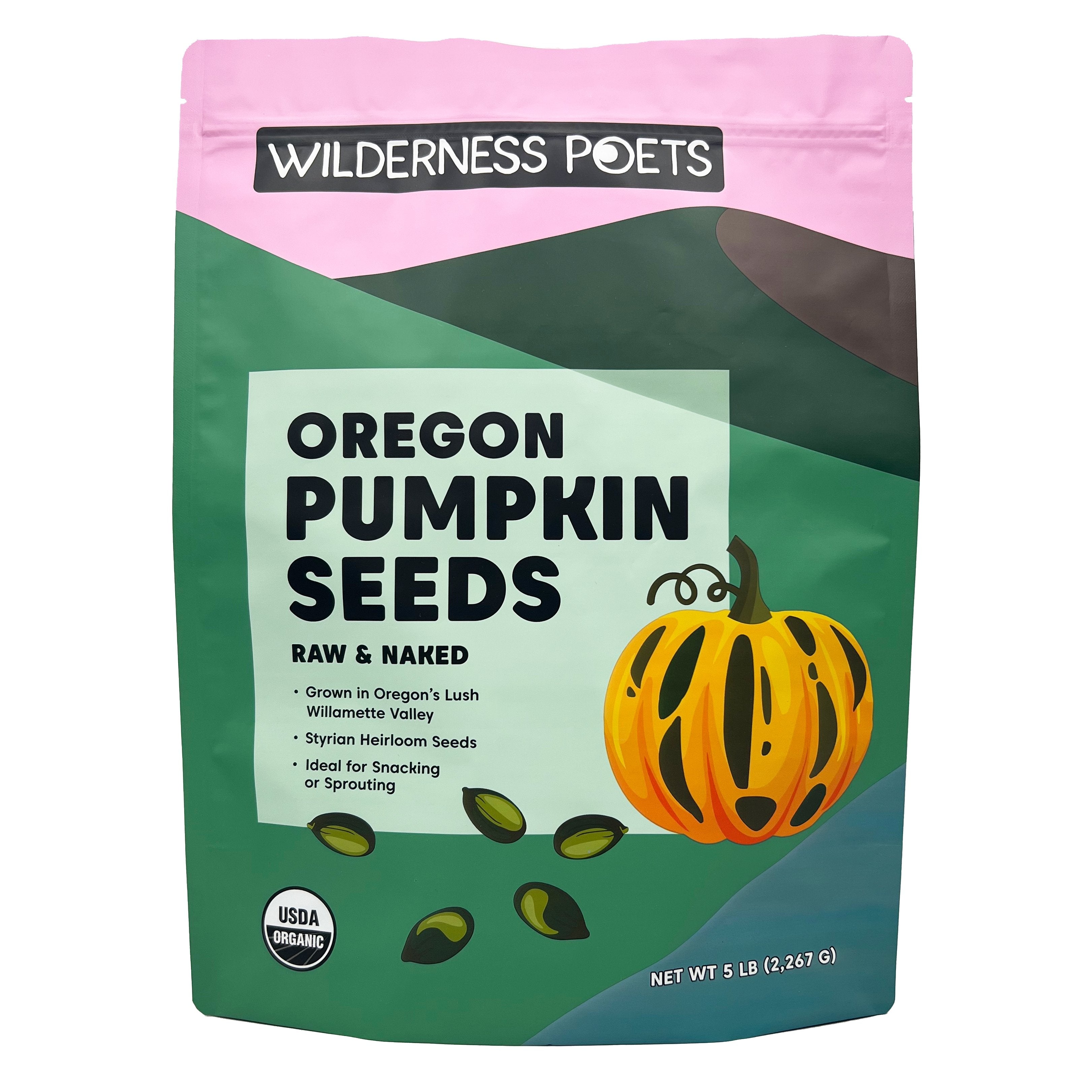 Wilderness Poets Organic Pumpkin Seeds - Oregon Grown